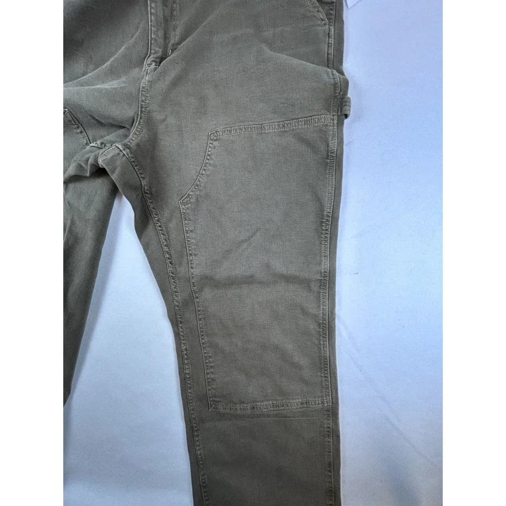 OLD Navy Straight Built In Flex Carpenter Pants Mens 48x30 NWT Brown Double Knee